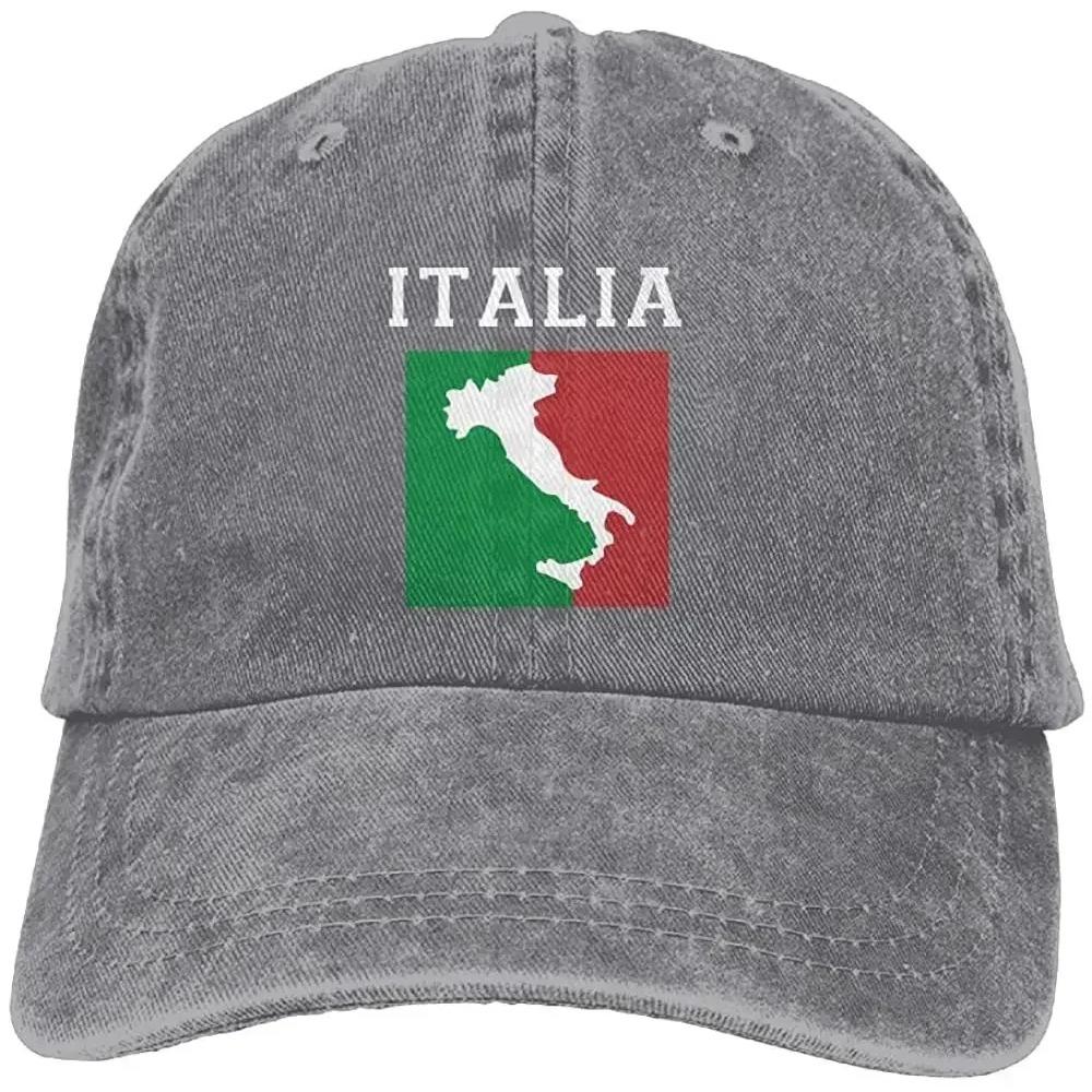 Italia Italy Italian Flag Cap Adjustable Cowboys Hats Baseball Cap for Men Women Snapback Caps Sun Hat Outdoor Hats
