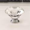Gold Bottom 40mm Crystal Glass Drawer Knob Handle