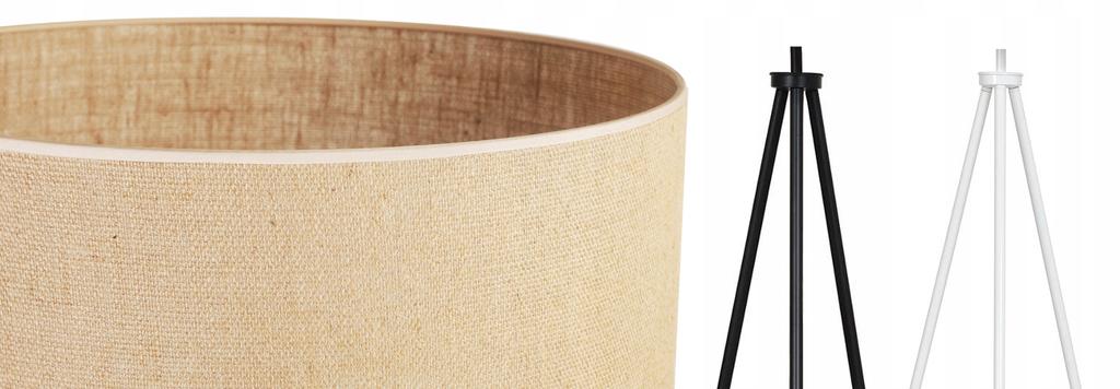 Floor Lamp Standing Tripod Metal Lampshade 45Cm