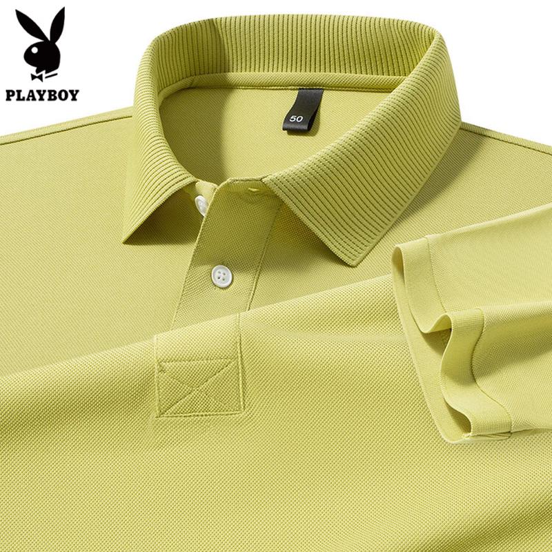 PLAYBOY Men s Summer Casual Short Sleeve Polo Shirt 48