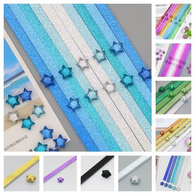Paper Star Lucky Star Paper Folding Strips DIY Origami Arts Crafting for 100pcs/set Home Decoration