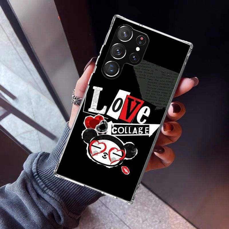 Cute Cartoon Pucca Garu Phone Case For Samsung Galaxy S23 S24 S25 Edge S26 Ultra S22 + S21 Plus S20 FE Cover Silicone Print Shel