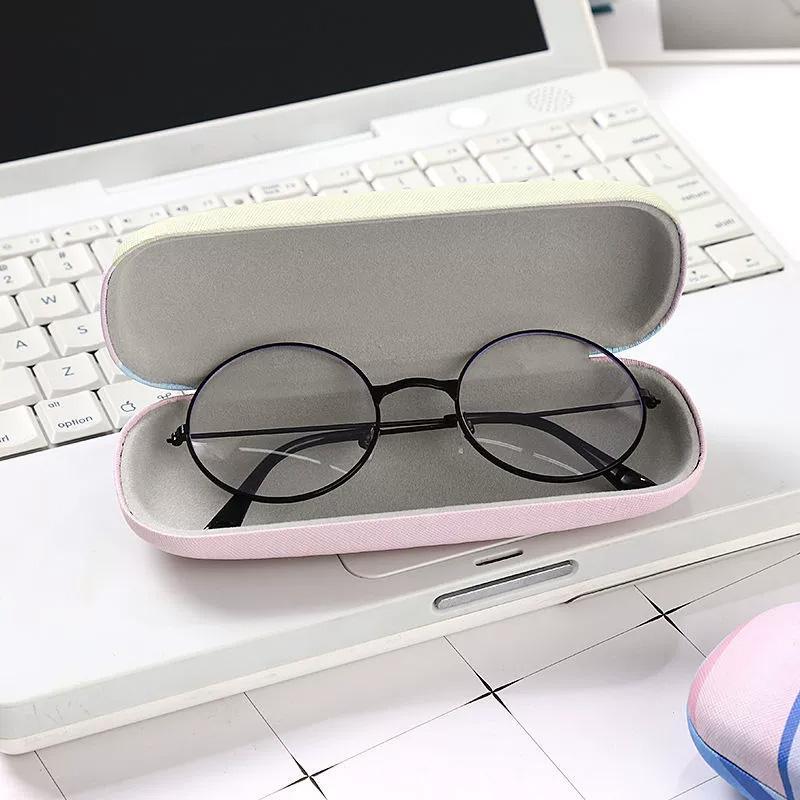 1PC PU Portable for Eyeglasses Smooth Spectacle Cases Fashion Rectangle Sunglasses Box Eyewear Protector
