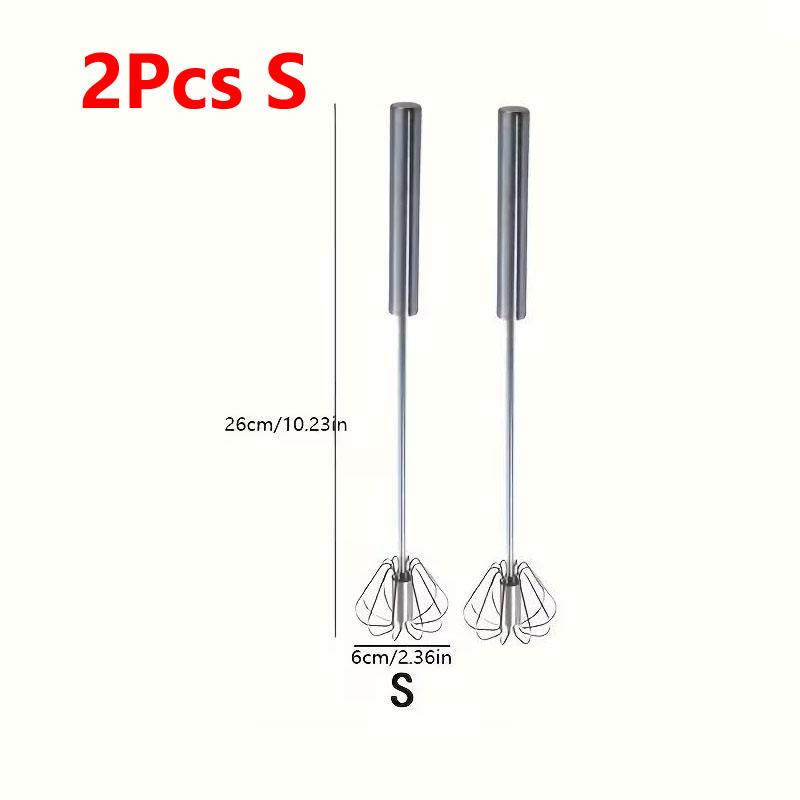 Hand Pressure Egg Beater Rotating Semi-Automatic Mixer Coffee Milk Mixing Egg Beater Balloon Wire Whisk Egg Kitchen Baking Cooking Tools