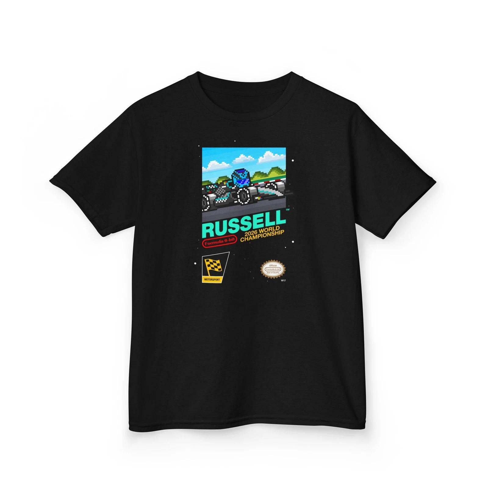 Russell 8-bit Game Kids Heavyweight 100% Cotton T-shirt S