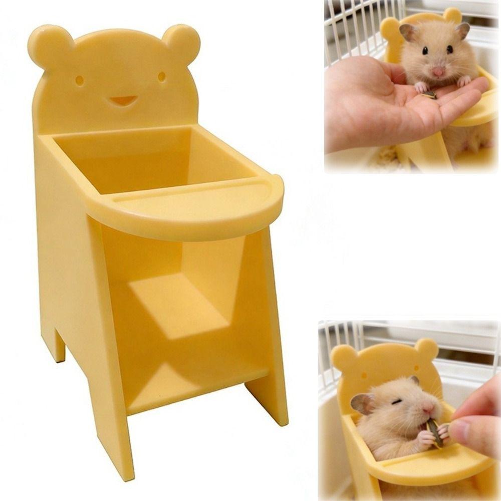 Bear Shape Mini Pet Dining Seat Mini Mini Pet Chair New Small Pet Seat  Small Rat Cage