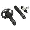 Bike Crankset Square 104BCD Crank 36T Chainring Sprocket Bottom Bracket Aluminum Alloy Bike Parts