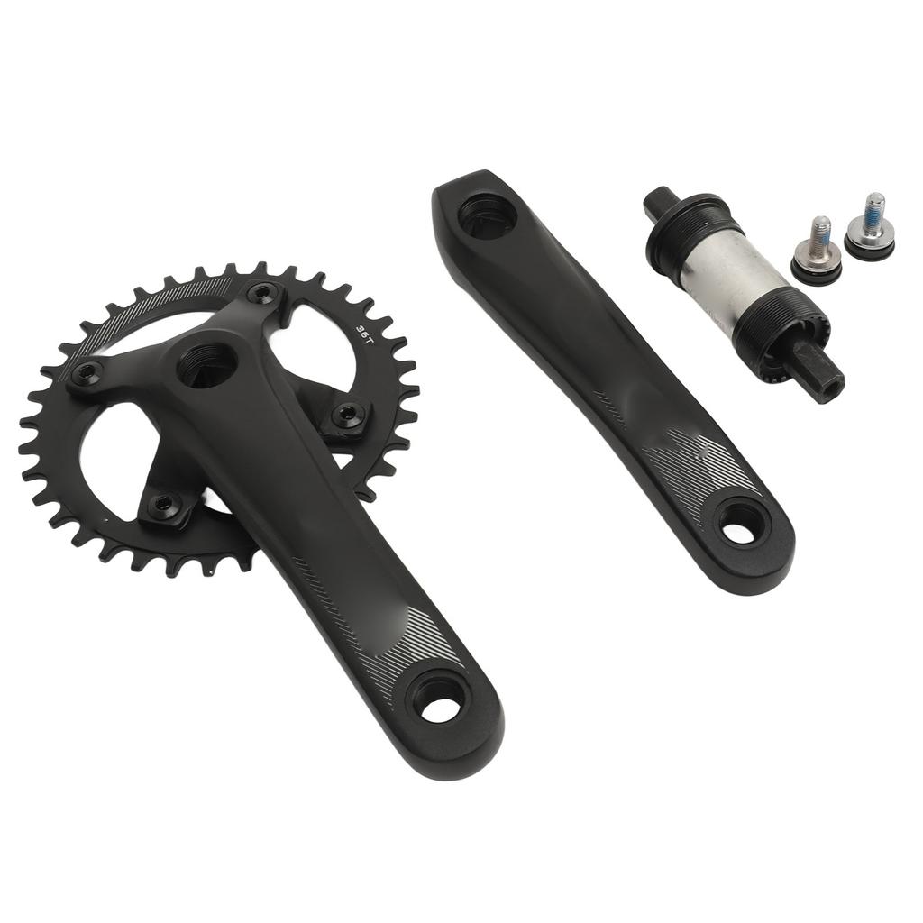 Bike Crankset Square 104BCD Crank 36T Chainring Sprocket Bottom Bracket Aluminum Alloy Bike Parts