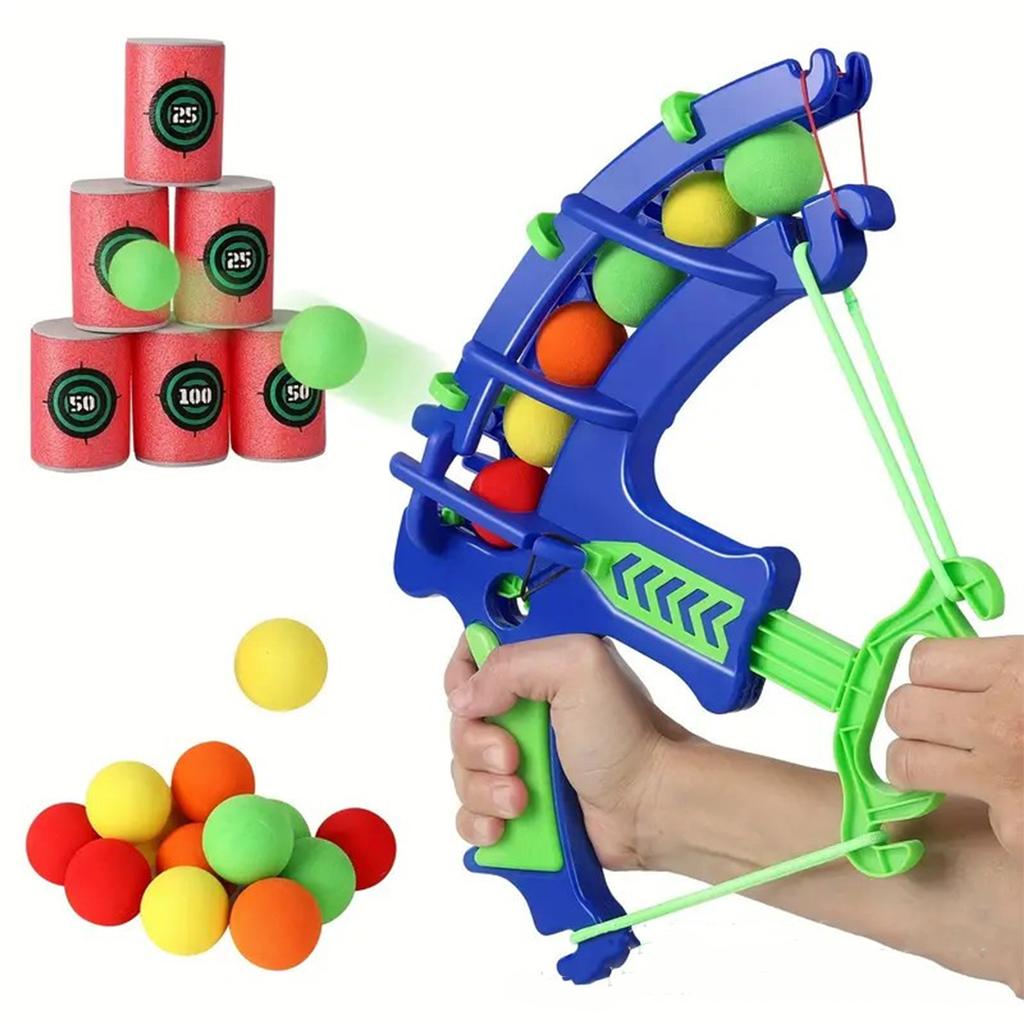 Children's archers, elastic shooting, sponge ball throwing, parent-child interactive toys, outdoor sports