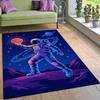 Space Astronaut Basketball Mat, Starry Sky Planet Creative Basketball Mat, Children's Decorative Rug