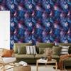 Navy blue, blue, violet and indigo ink wallpaper 50x1000