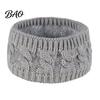 Knitted Headband with Fleece Lining Winter for Women, Soft Lined Thermal Hair Outdoor Sports Ear Warmer Band, Thickened Plush Cold Weather Protection