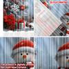 Flat Printing Christmas Hot Party Curtains Snowman Decorations Digital Printed Polyester Drapes Festive Curtain Set Of 2 Made Washable