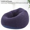 Inflatable Lounge Chair Flocking PVC Portable Folding Blow Up Sofa for Living Room Bedroom Balcony