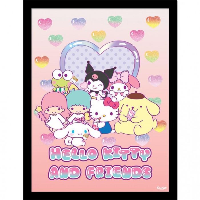 Hello Kitty & Friends Sweets Framed Poster