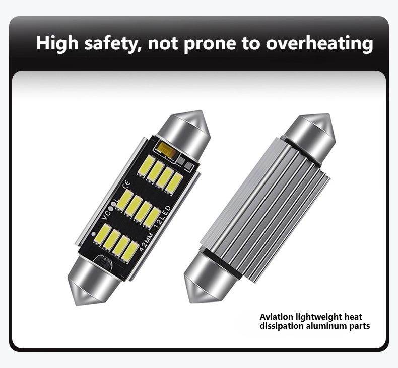For Volkswagen ID.3 Trunk Reading Light Modification Replaces LED Double-tip White Light Rear Trunk Lighting Bulb Accessories