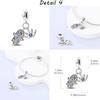 Copper Pave Cubic Zircon Charm Butterfly Moon Beads Charms Pendant Fit Mula Original Bracelets Fashion Diy Jewelry Gifts