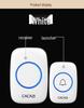 Wireless Waterproof 3-in-1 Doorbell with Flashing Light & Battery Power