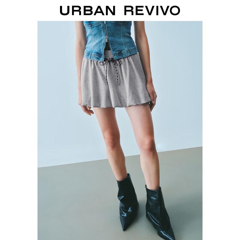 

UR 2025 Women s Casual Sporty Drawstring Tulip Mini Skirt L