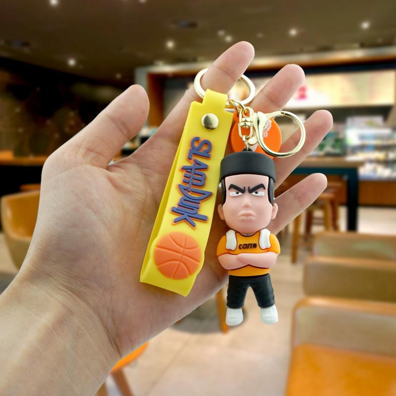

Стильный слэм мультяшный брелок Данк Прочный резиновый милый шарм для машины и сумки Akagi