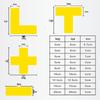 Yisanwei PVC Frosted Four-Corner Alignment Stickers