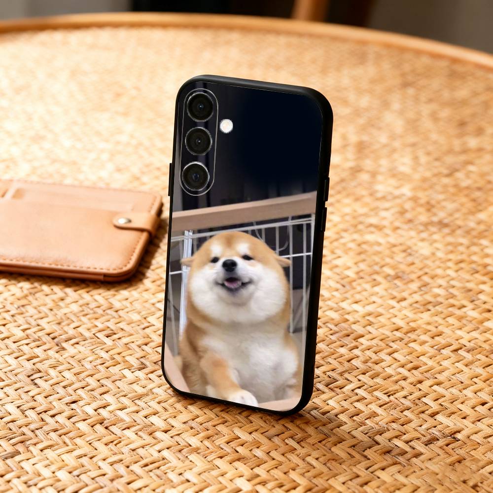 Animal Shiba Inu Dog Cute Phone Case For Samsung  A73,72,71,A52,51,40,41,A22,A32,31,A13, Soft Black Shell