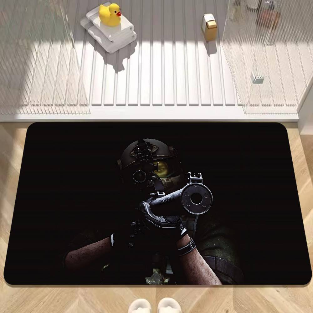 E-Escape F-from Tarkov Flur Teppich Waschbar Rutschfest Wohnzimmer Sofa Stühle Bereichsmatte Küche Fußmatte Bereichsteppich