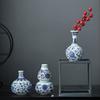 Chinese Bloemenvaas voor Thuis Vintage Blauw en Wit Porseleinen Vaas Keramische Bloemenvaas Decoratie Antiek Traditioneel