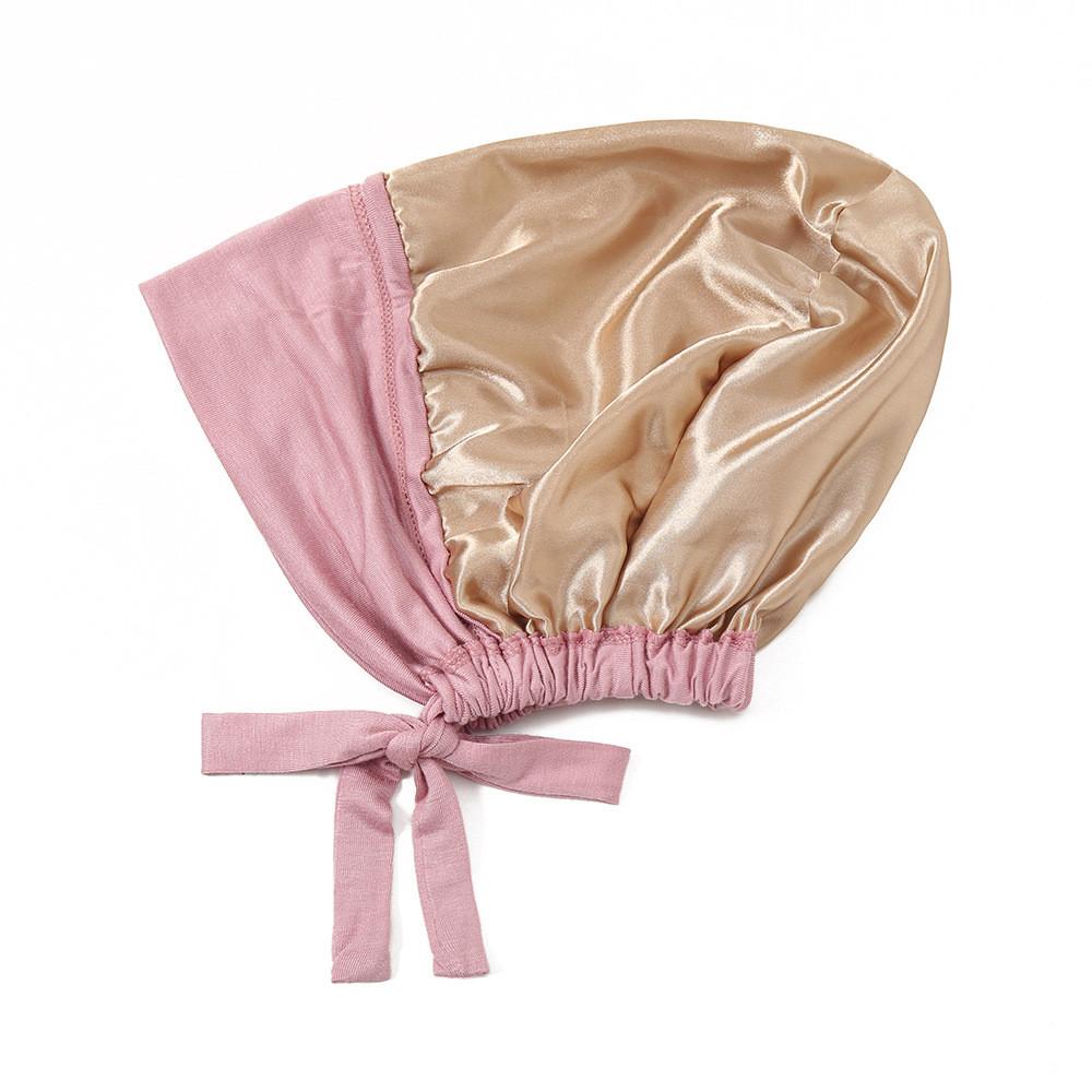 Polyester Adjustable Chemotherapy Cap With Tie Back For Women And Elderly