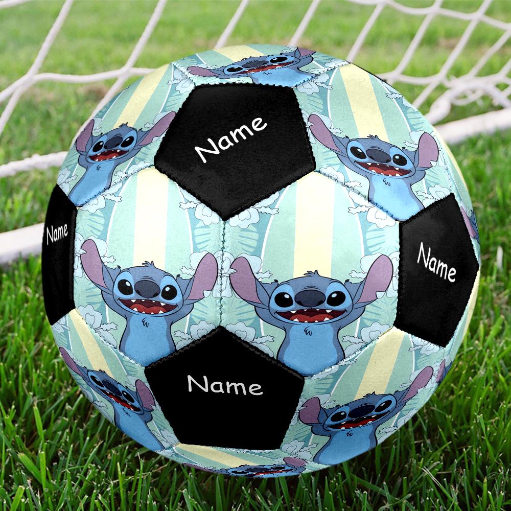 Custom Name Stitch Theme Size 5 Soccer Ball, Suitable for Both Indoor and Outdoor Matches, a Gift Suitable for Everyone.
