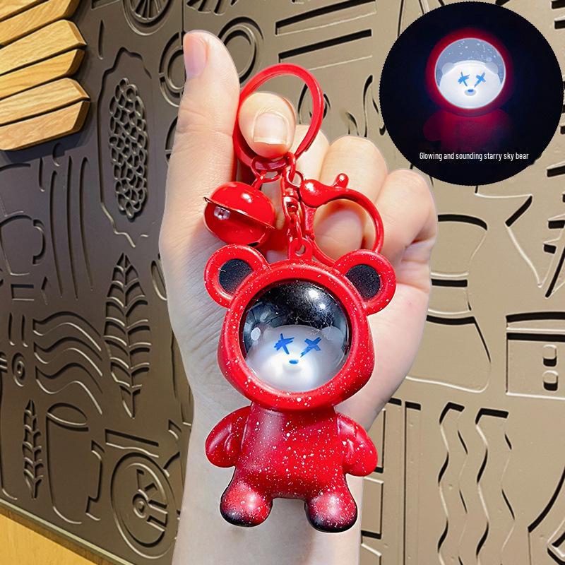 Brelok Miś Gwieździste Niebo 2024: Zmieniający kolor wisiorek dla par