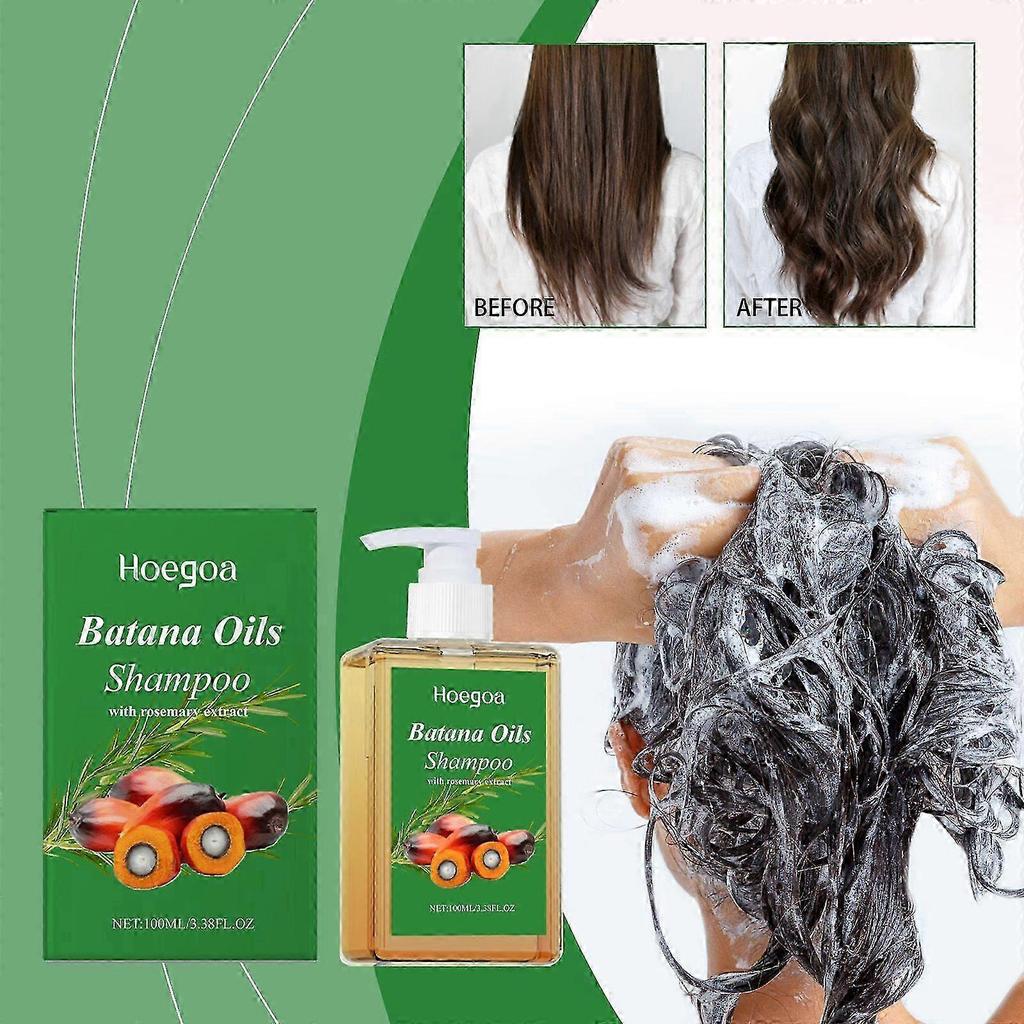2025 Batana Oil Shampoo with Rosemary Extract, Nourishing & Regenerating, Soft, Volumizing and Fluffy, Reduce Hair Loss Shampoo for Men & Women