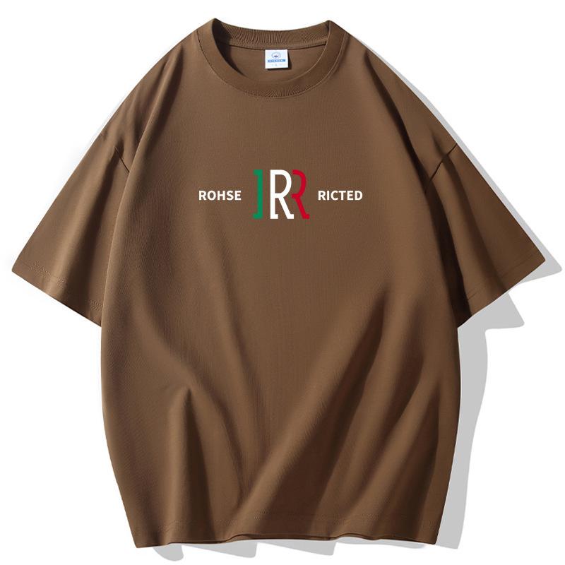 INS Fashion Men Large Size Loose Short Sleeves T-Shirt 100% Cotton