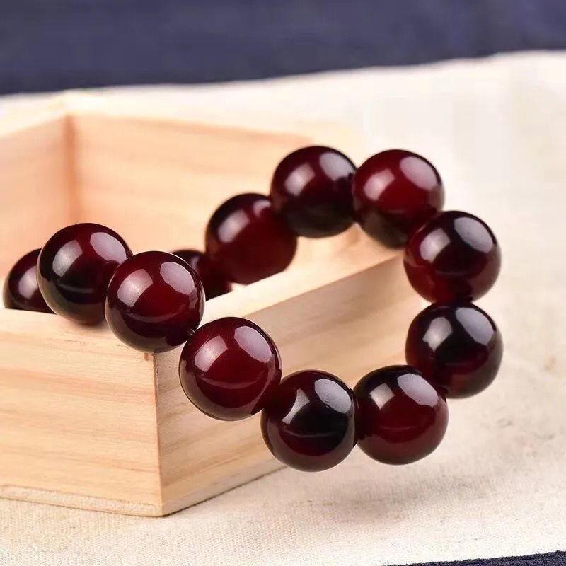 Natural Mountain Tortoise Shell Blood-Nourishing Qi Enhancing 108 Bead Mala Bracelet