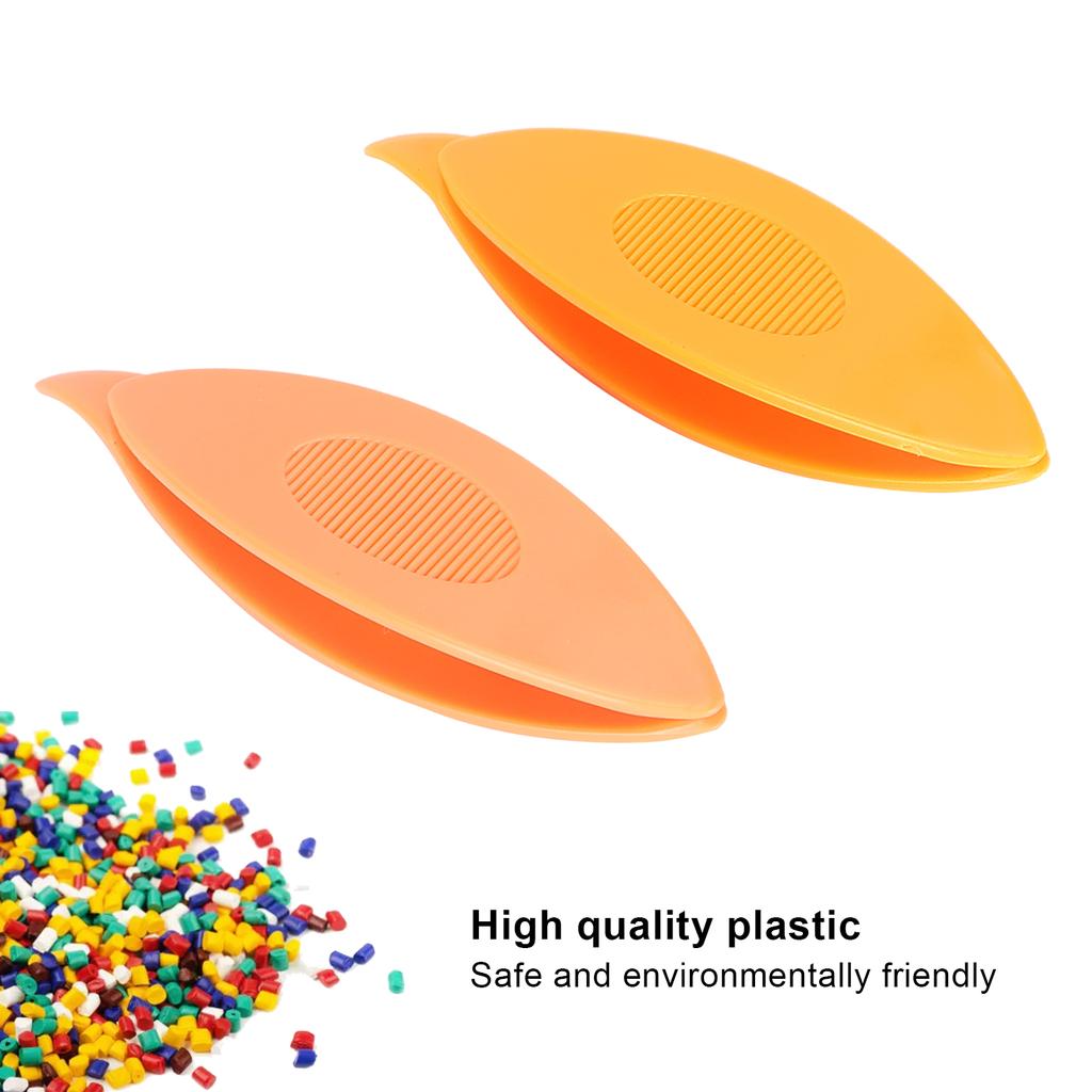 2pcs Tatting  s Plastic Tatting  s Craft Tool for   Hand Sewing Knitting(Orange Yellow )