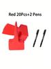 20pcs T-Type Plant Labels with a Gel Pen, Waterproof Plastic Plant Tags Nursery Garden Markers