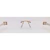 RSINC Rimless Rubber Frame Eyeglass Fashion Eye Wear Gold White 50-18-140 Tag A1