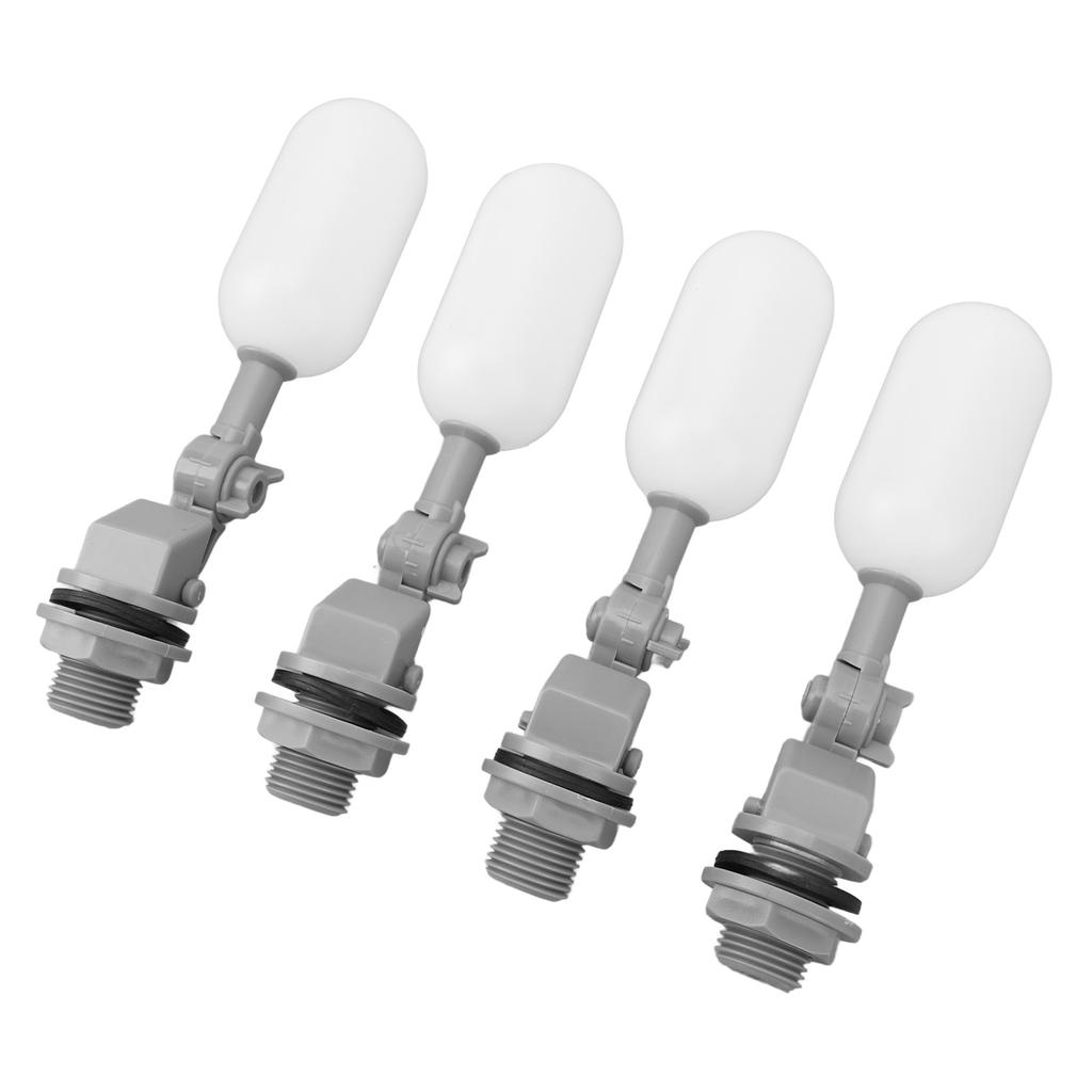 4PCS Float Ball Valve DN15 1/2 Inch ABS PE Water Tank Humidifier Mini Float Valve with Adjustable