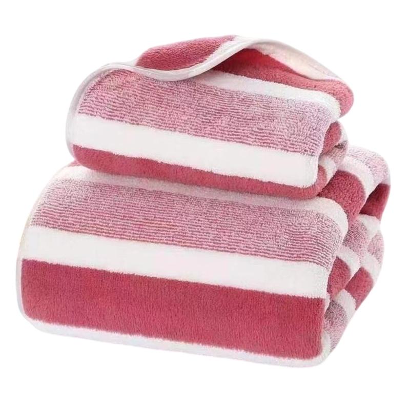 Large Corals Fleece Hand Towel Super Absorbent Thick Bath Towel Comfortable Beach Towel