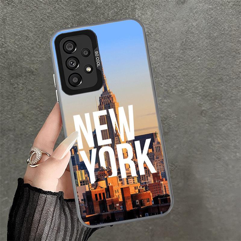 NYC New York City Soft Phone Case for Samsung A17 A16 A15 A14 A13 A57 A56 A55 A54 A53 A37 A36 A35 A34 A33 A26 A25 A24 A23 A52