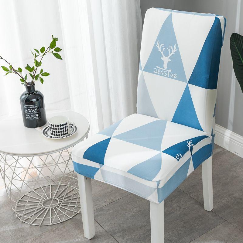 2 stk stoltrekk universal husholdningsstoltrekk elastisk spisestuestol putesett setetrekk krakktrekk