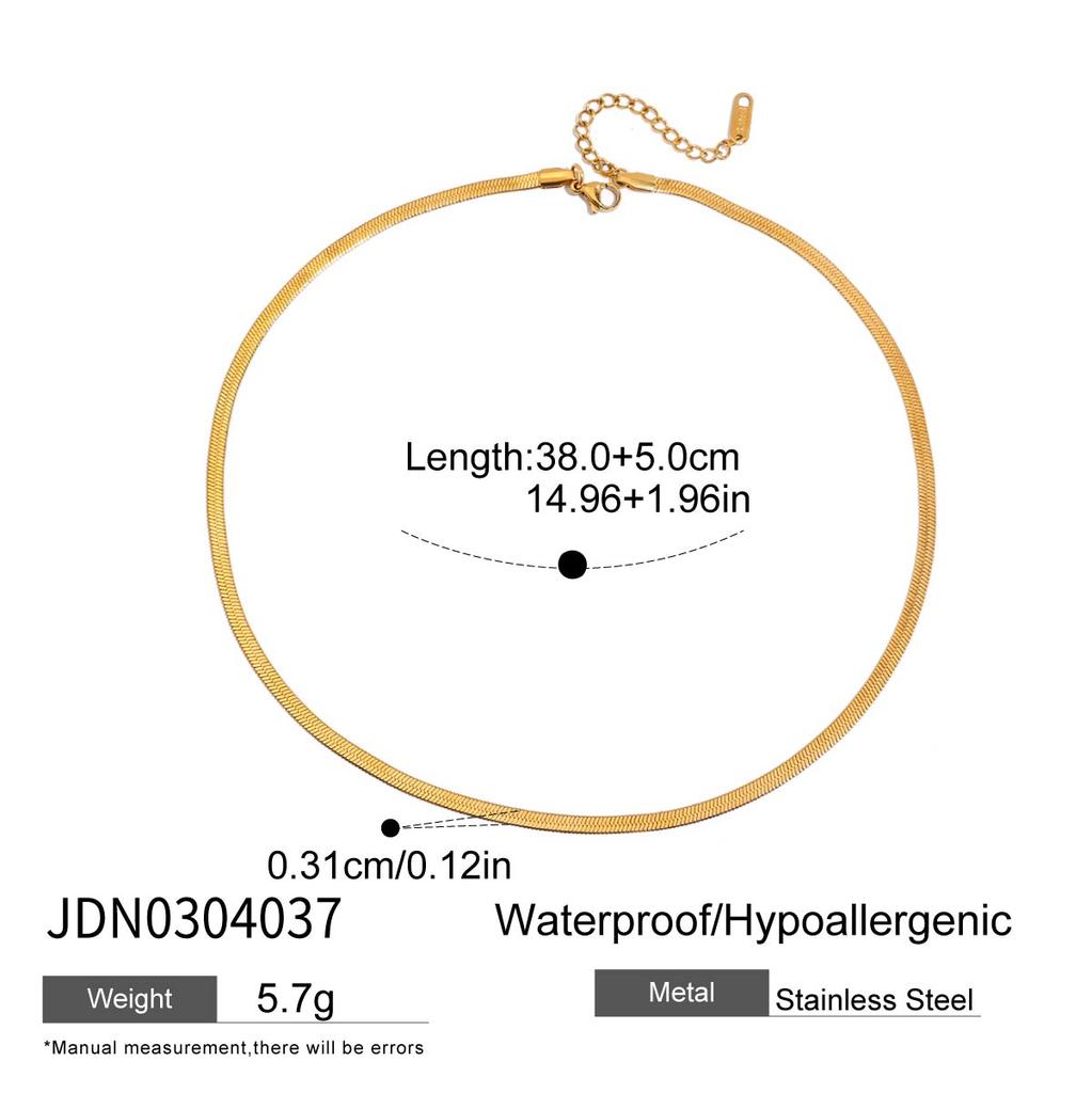Youthway Elegant Twisted Imitation Pearl Necklace For Women  Gold Plated Stainless Steel Snake Chain Necklace Fashion Jewelry