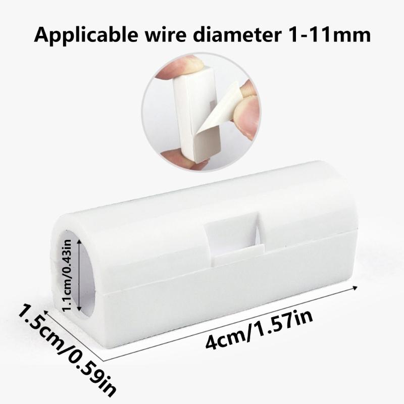 Self Adhesive Wire Clips Cable Holders With Innovative Flip Cover For Easy Cable Access Secure Fixation Cable Clips