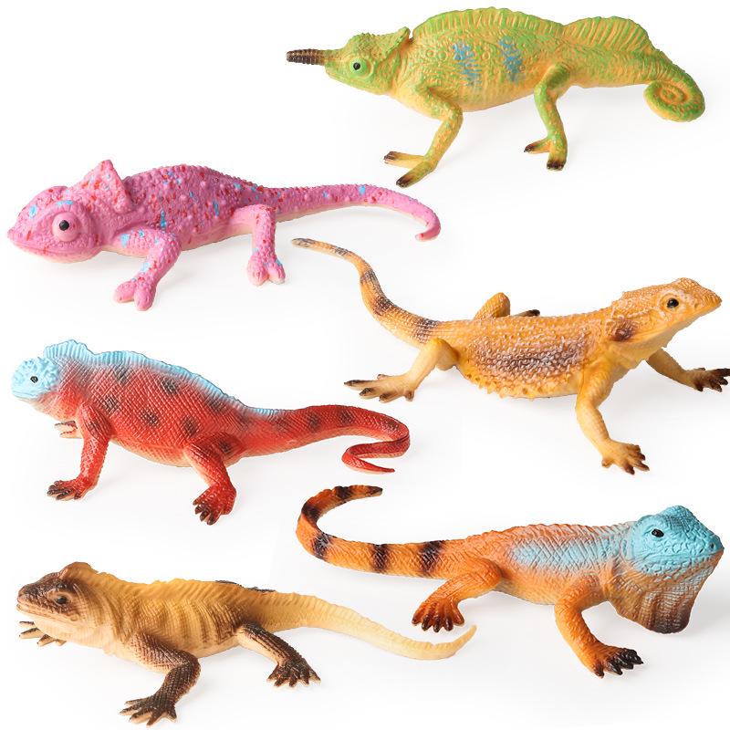 Color-Changing Dragon Lizard Toy: Children's Cognitive Crawling Animal Prank Gift Set