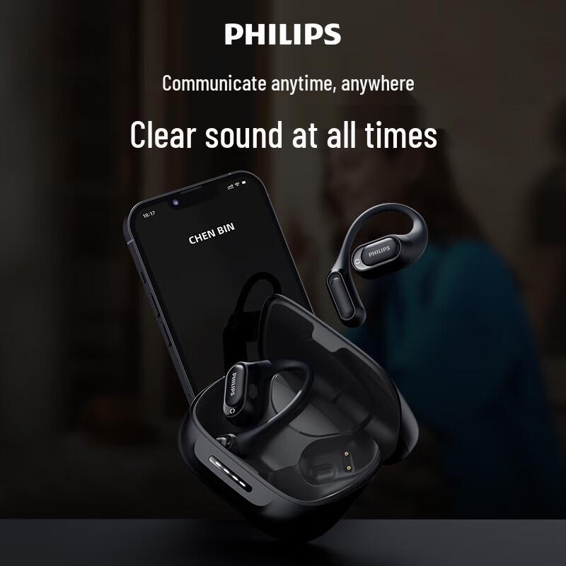 Philips TAT3769 True Wireless Bone Conduction Sports Ear-hook Headphones