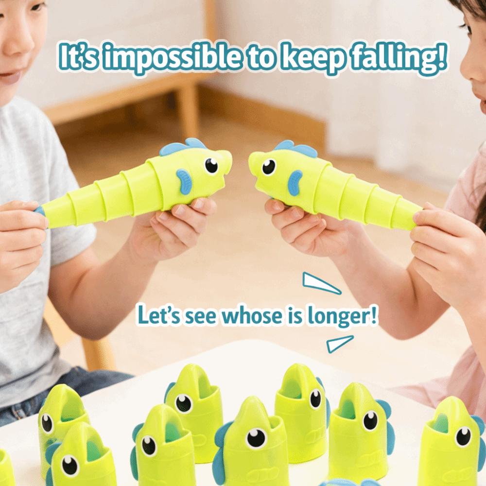 Parent-Child Interactive Retractable Fish Toy Kids Desktop Board Game Hand-Eye Coordination