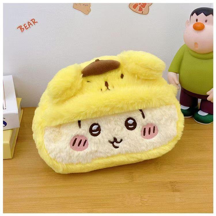 Cartoon Cute Chiikawa Plush Storage Bag Fit Cute Kawaii Large Capacity Beauty Toiletry Makeup Pencil Casegirl Heart Birthday Gift
