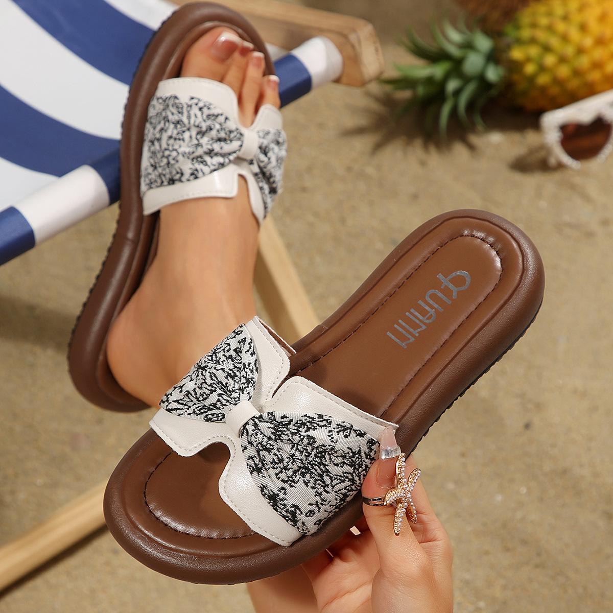 Anti-slip Women s Sandals and Flip-flops, New Style Soft-soled Shoes 35 бежевый