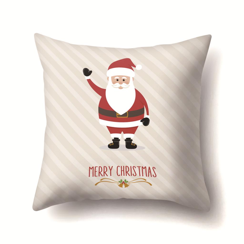 Christmas Gifts Santa Claus Pattern Pillow Polyester Home