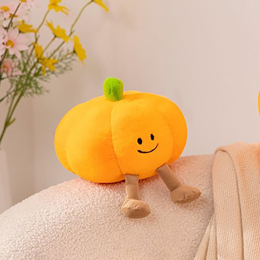Peluche Mignonne Citrouille Peluche Jouet Coton PP Cadeau Enfants Poupée en Peluche Accessoires Halloween Doux Décoratif Halloween